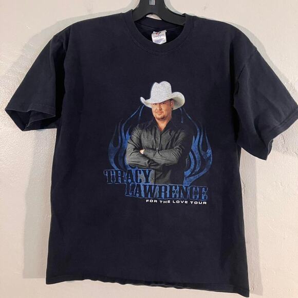 Tracy‎ Lawrence For the Love Tour Country Music Band Graphic Tee - Picture 1 of 5